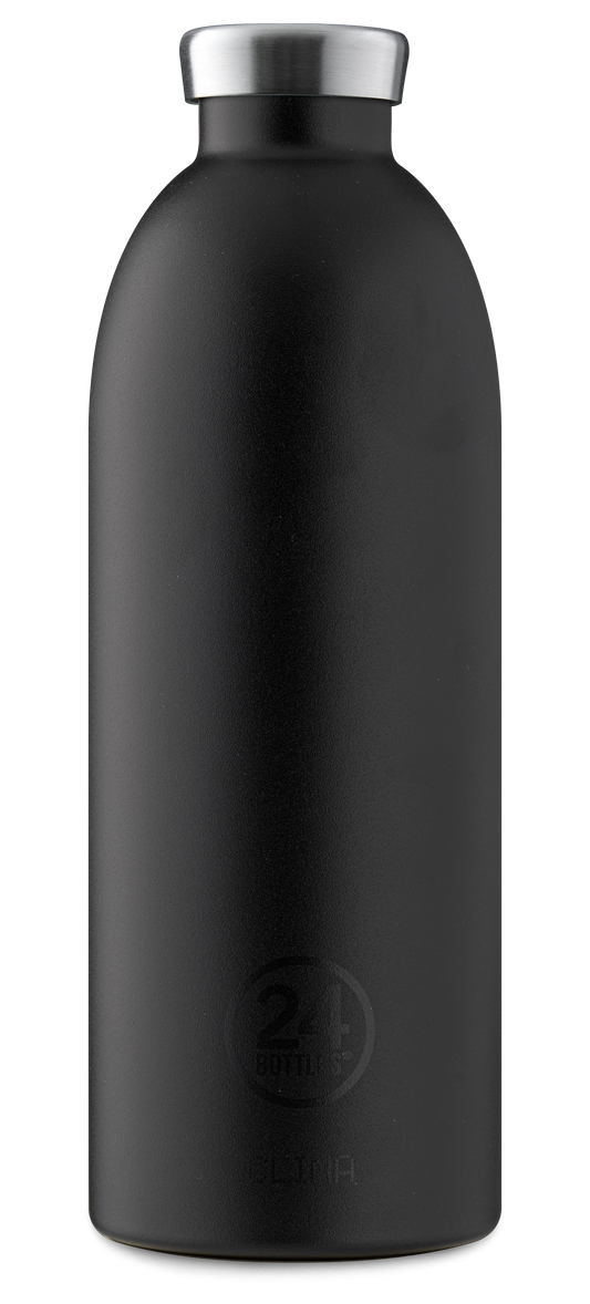 24BOTTLES Clima Double Walled Stainless Steel Water Bottle - 850ml - Stone Tuxedo Black