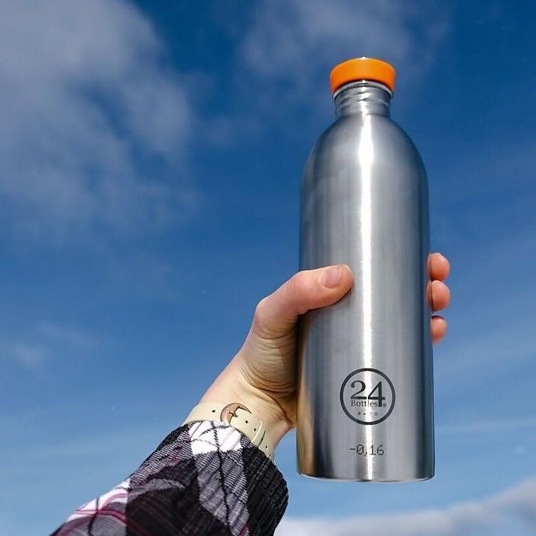 24BOTTLES Urban Lightest Stainless Steel Water Bottle - 1000ml - Steel