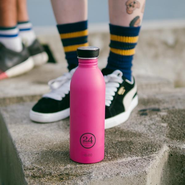 24BOTTLES Urban Lightest Stainless Steel Water Bottle - 500ml - Passion Pink