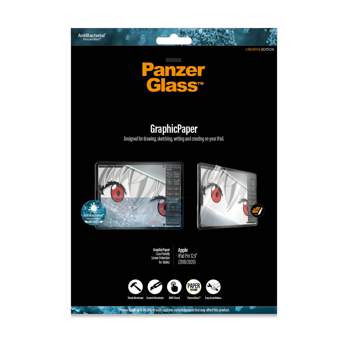 [OPEN BOX] PANZERGLASS Apple iPad Pro 12.9   (2018/2020) Graphic Paper Screen Protection - Clear