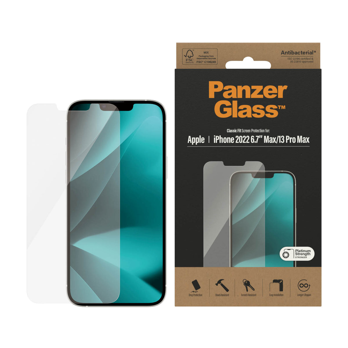 PANZERGLASS iPhone 14 Plus - Classic Fit Screen Protector - Clear