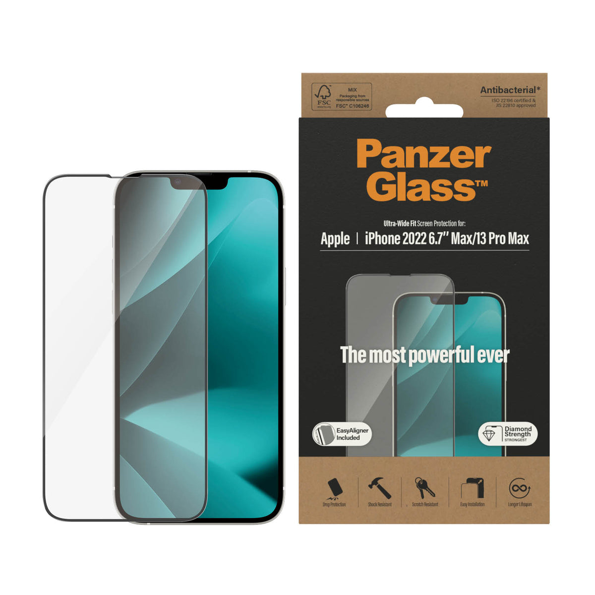 PANZERGLASS iPhone 14 Plus - Ultra-Wide Fit Screen Protector with Applicator - Clear