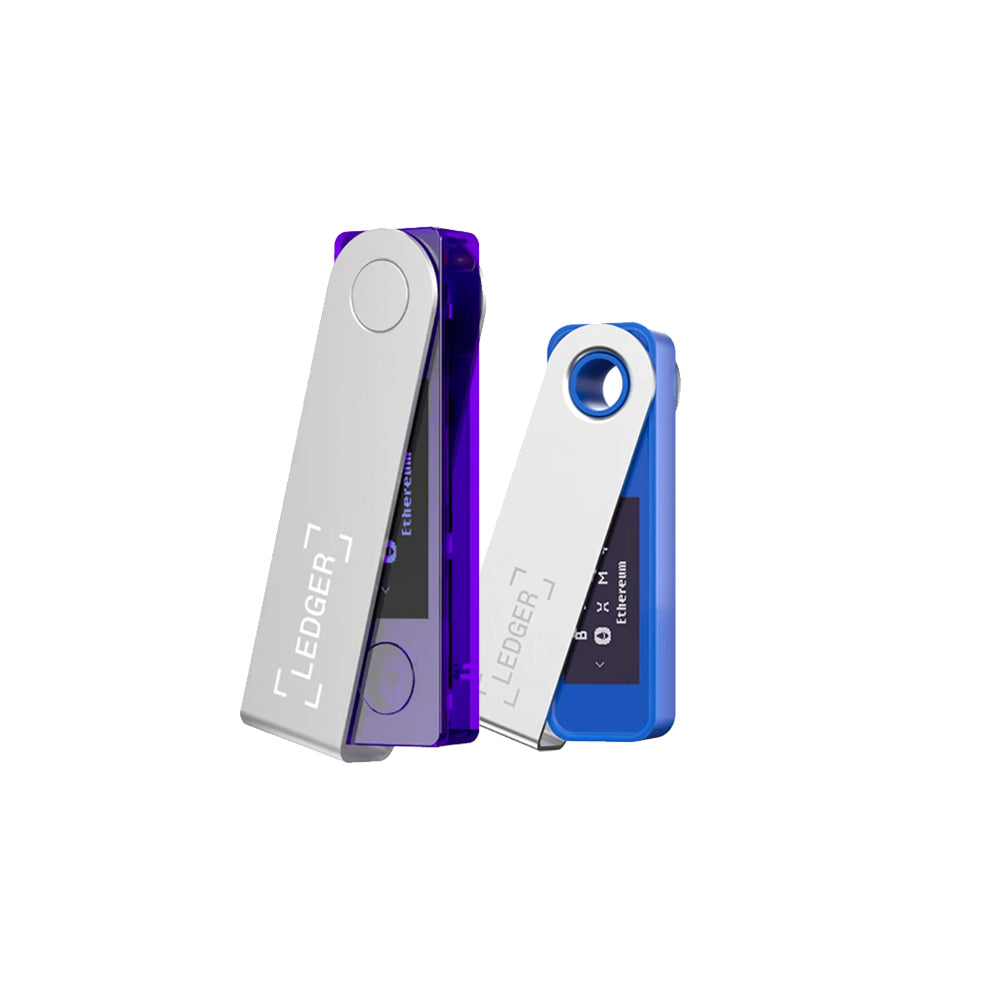 LEDGER BACKUP PACK Nano S Plus + Nano X - Crypto Hardware Wallets - Purple &amp; Blue