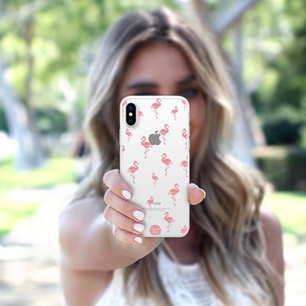 CASETIFY Snap Case Flamingo for iPhone XS/X