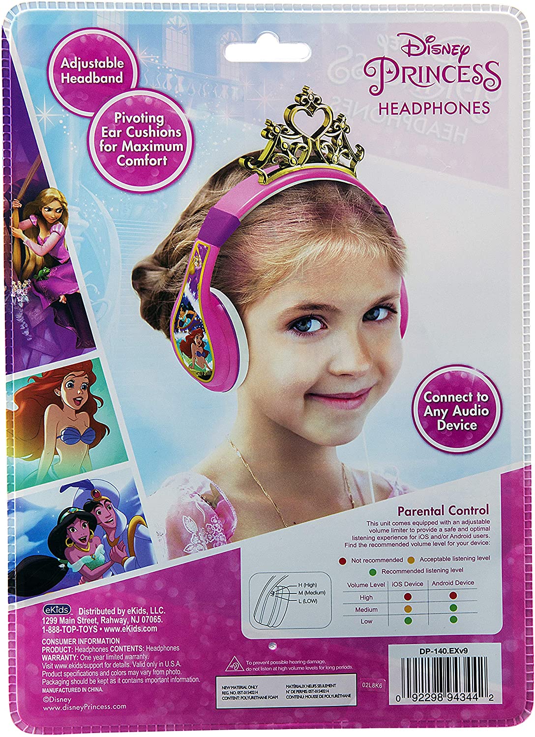 KIDdesigns Over-Ear Headphone Disney Princess - Multi-color