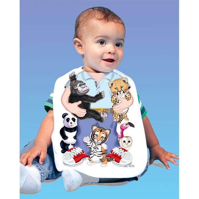 JUST ADD A KID Bib Zoo One-Size - 0 to 12 Months