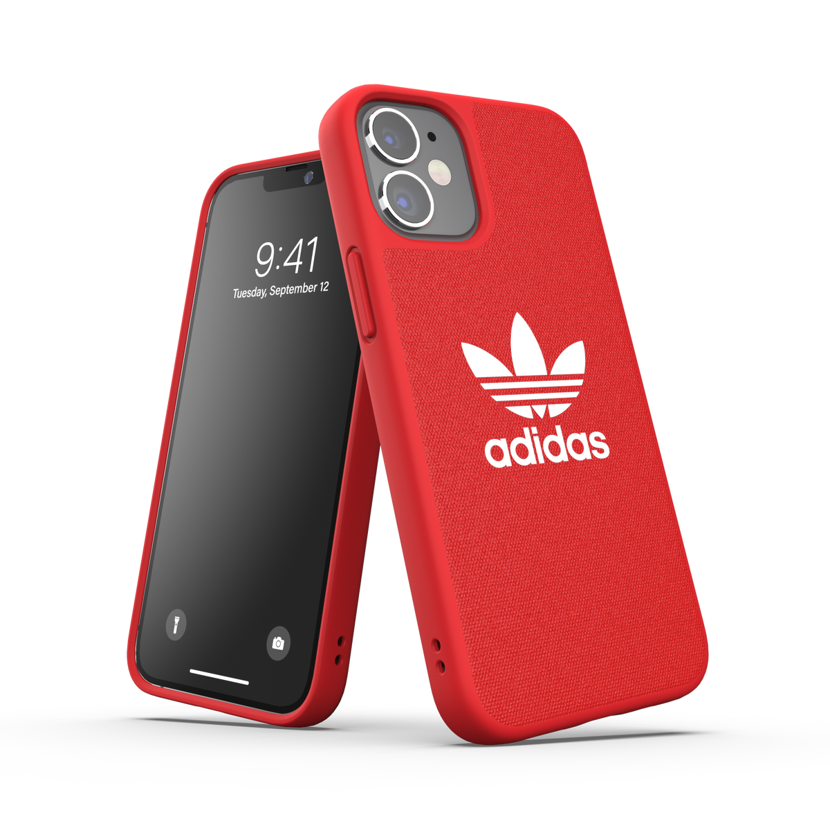 ADIDAS iPhone 12 Mini - Moulded Canvas Case - Scarlet