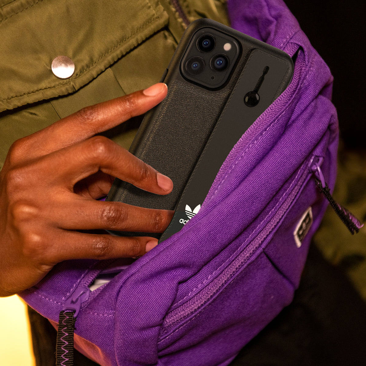 Buy Trefoil Square Case Purple iPhone