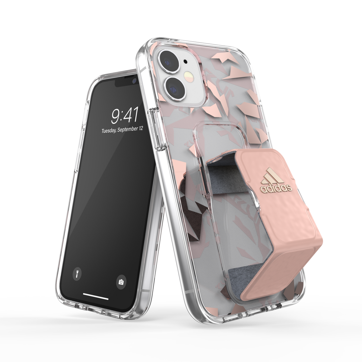 [OPEN BOX] ADIDAS iPhone 12 Mini - Grip Clear Case - Pink Tint