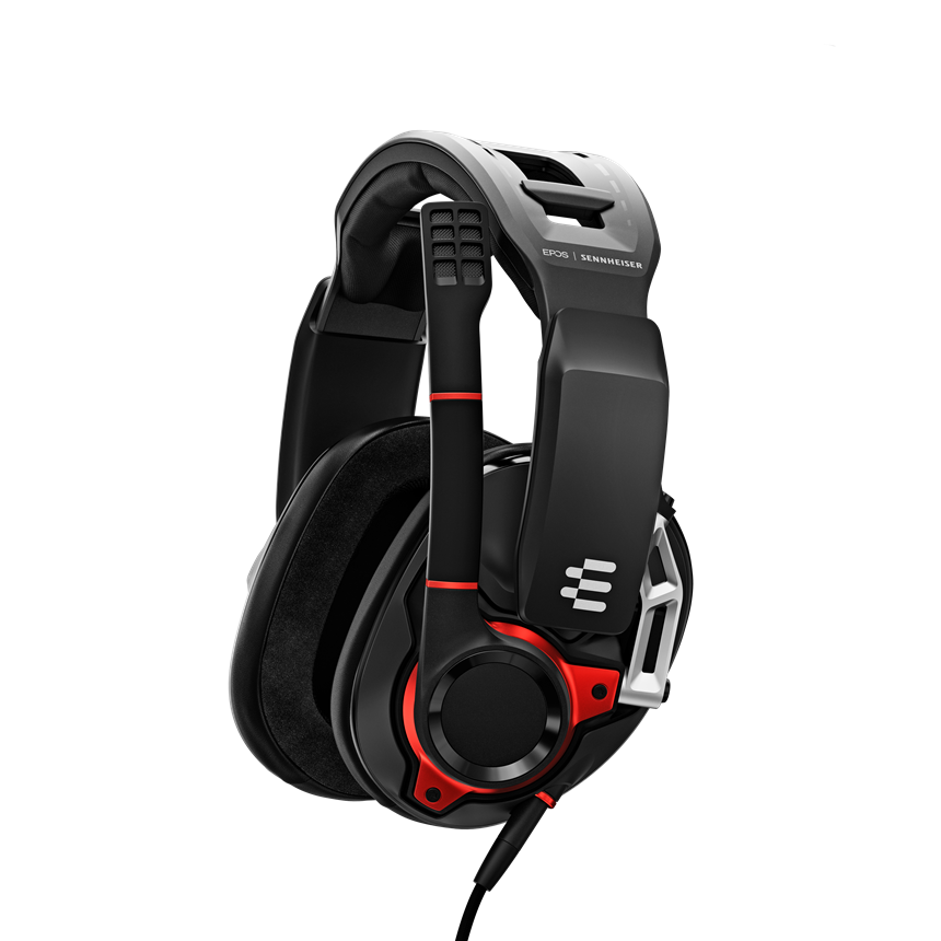 EPOS GSP 600 Closed Acoustic Gaming Headset - Black/Red