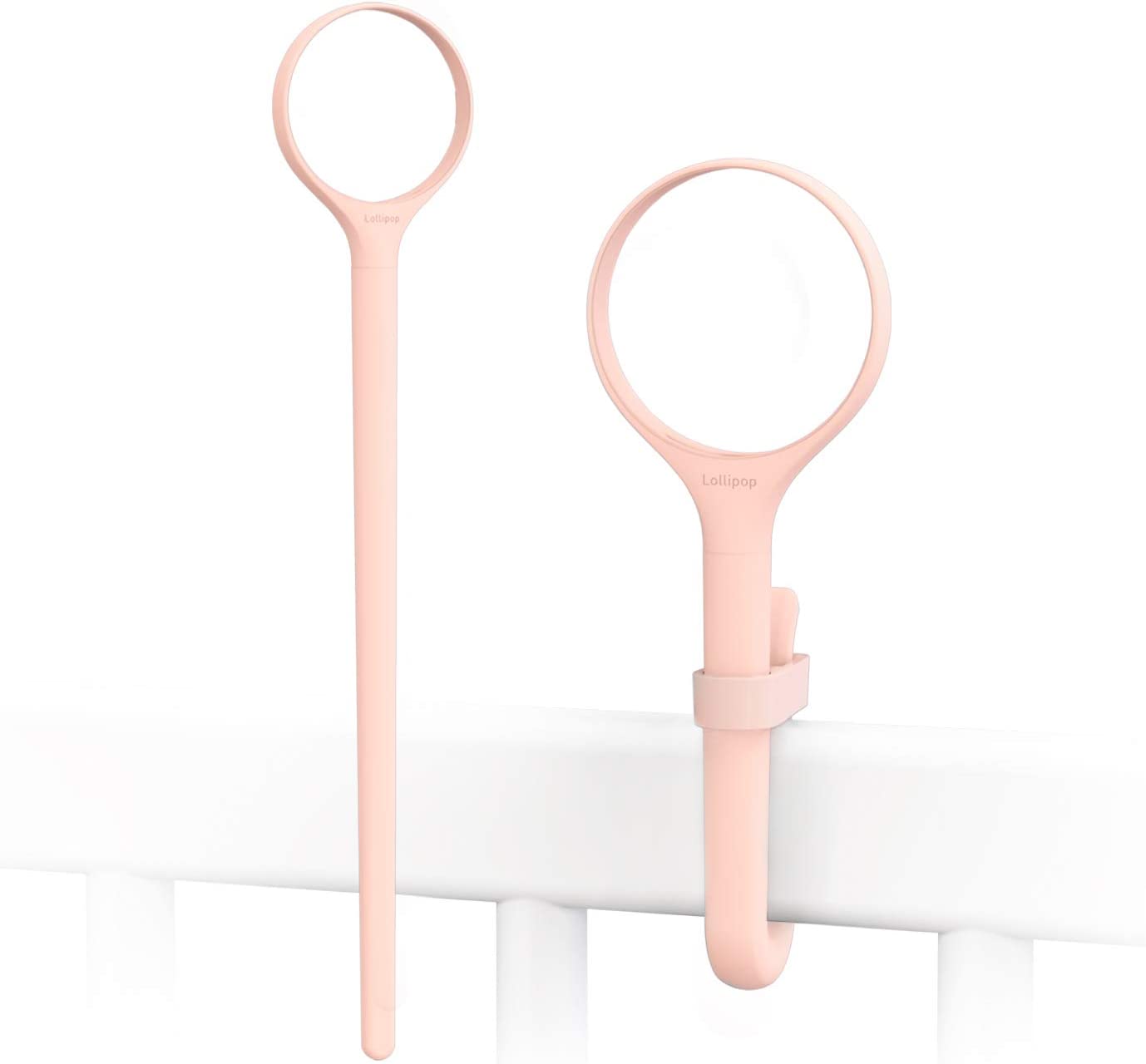 جهاز مراقبة الأطفال بالفيديو عالي الدقة بتقنية الواي فاي من لوليبوب - مجموعة ملحقات خارجية قابلة للتبديل 30 سم - لون حلوى القطن