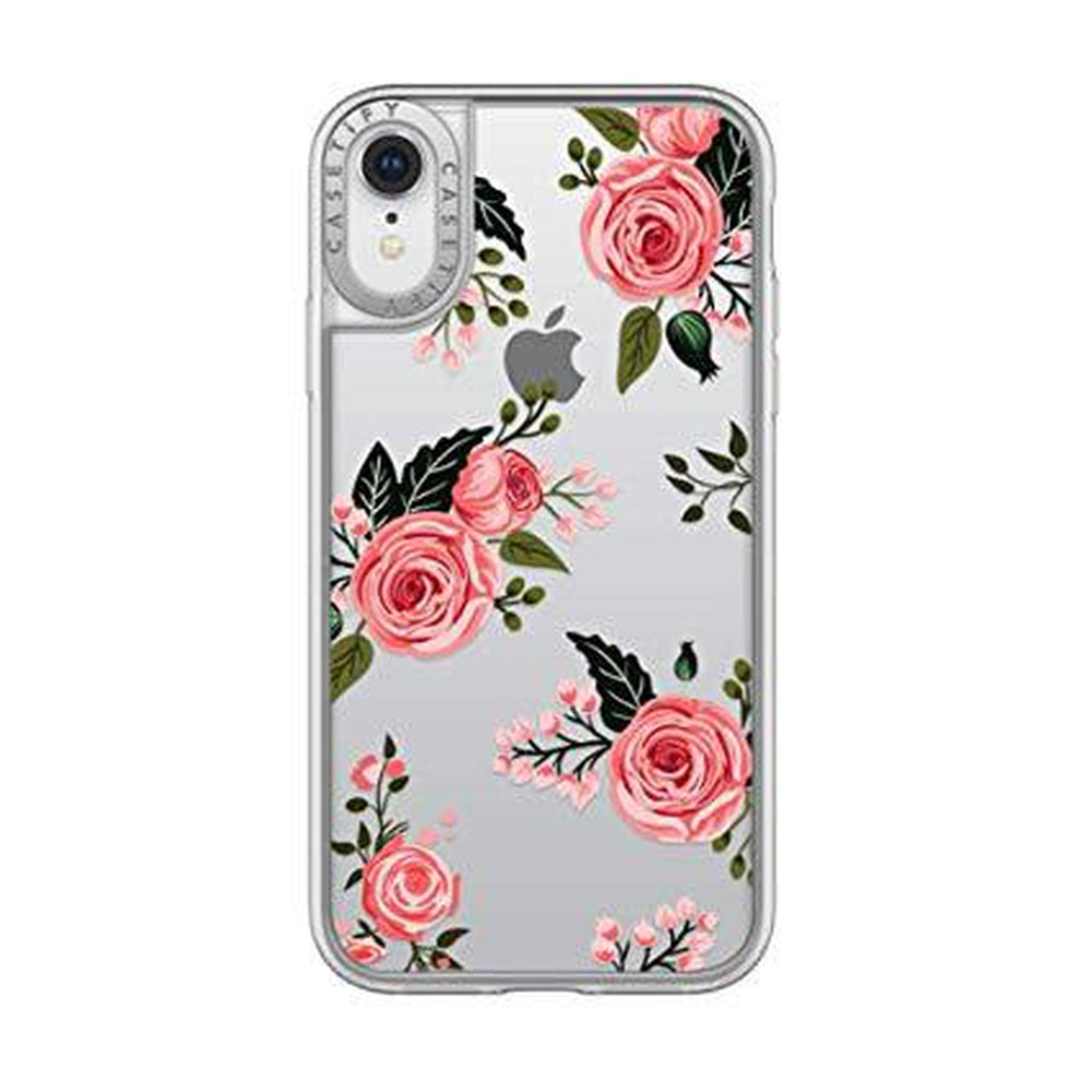 [OPEN BOX] CASETIFY Impact Case Pink Roses For iPhone XR