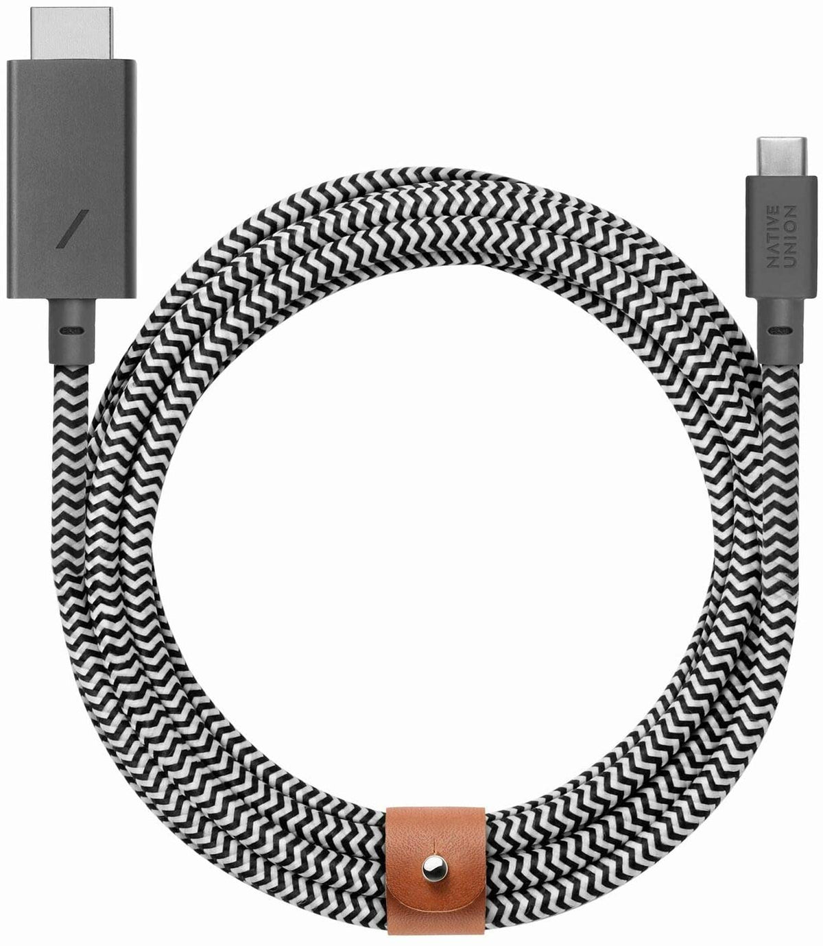 [OPEN BOX] NATIVE UNION Belt USB-C to HDMI Cable - 3M - Zebra