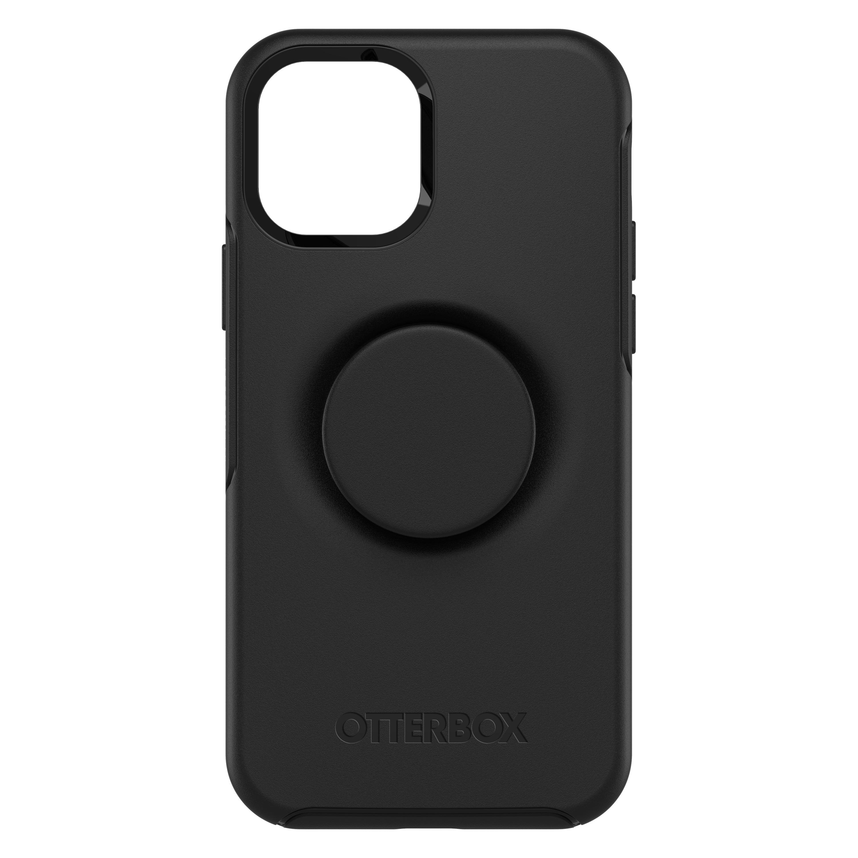 [علبة مفتوحة] غطاء Otterbox لهاتف iPhone 12/12 Pro - غطاء Otter مع سلسلة Pop Symmetry - أسود