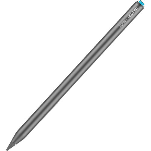 ADONIT Neo Pro Apple iPad Native Palm Rejection Stylus - Charges on the iPad via Magnetic Attachment - Gray