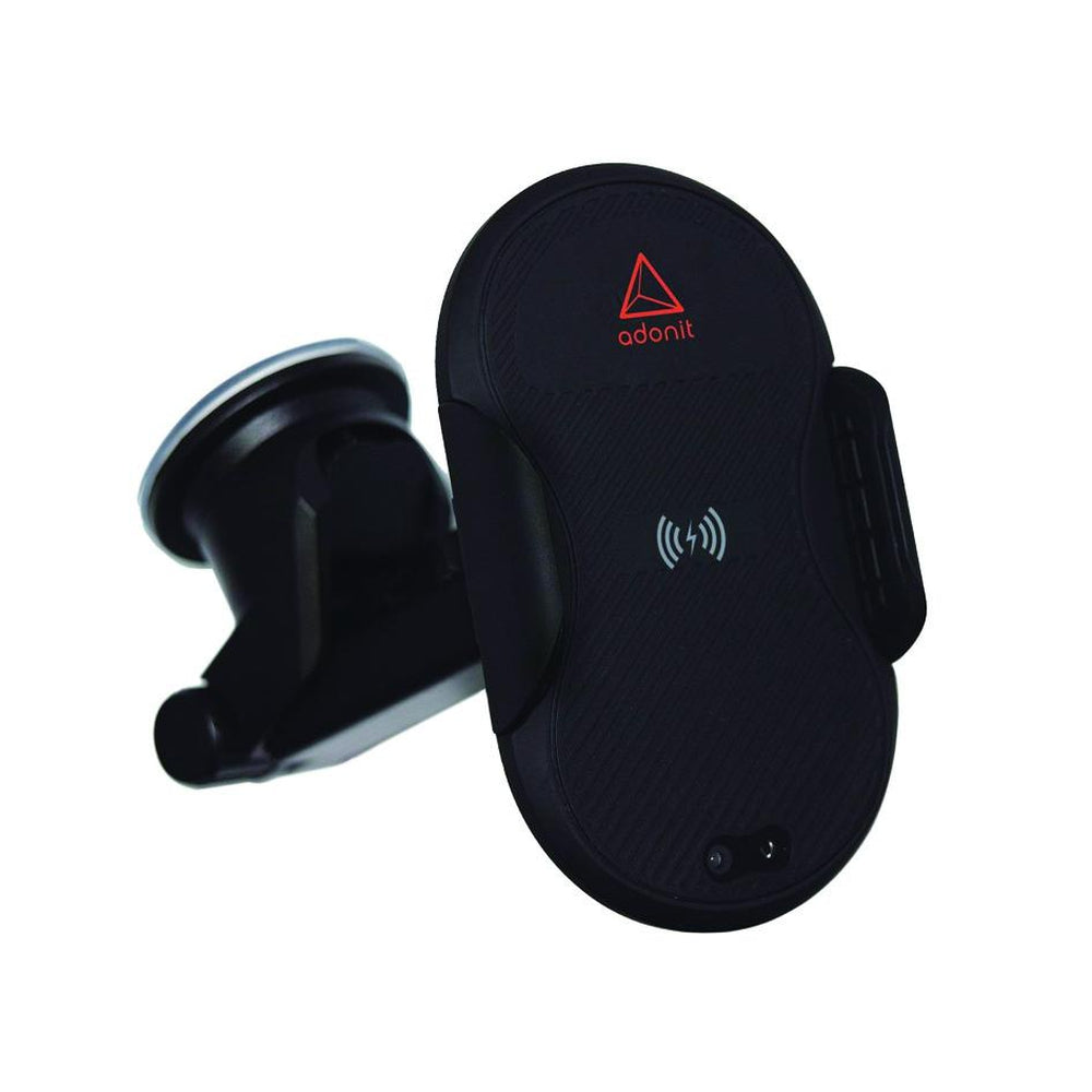 ADONIT Auto Clamping Sensor Wireless Charging Mount & Dash + Adapter
