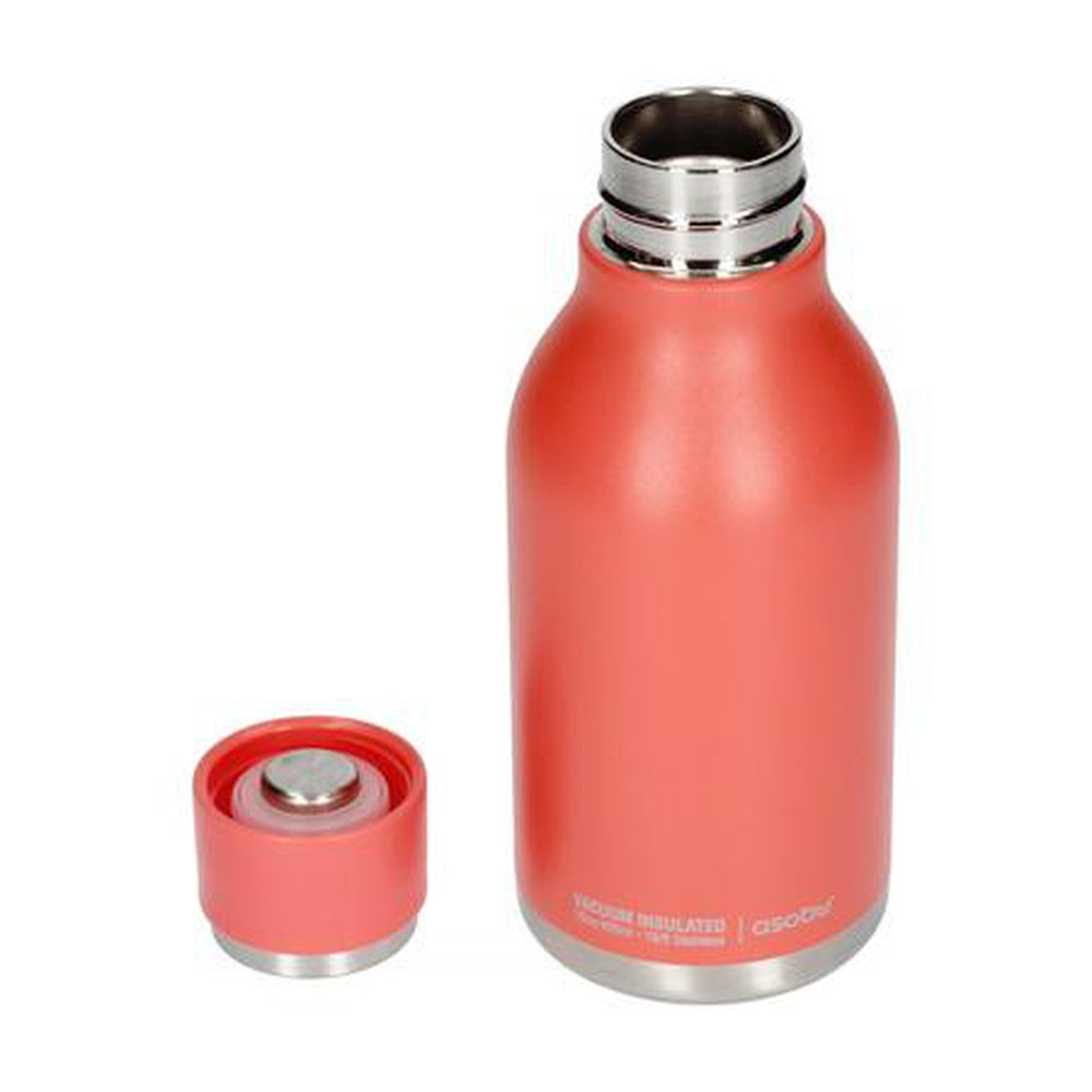 ASOBU Urban Insulated and Double Walled 16 Ounce 24hrs Cool Stainless Steel Bottle - Peach