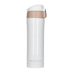 ASOBU Diva Insulated Vacuum Beverage Thermos Container - White Brown