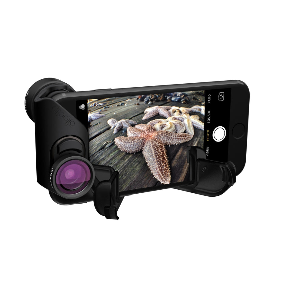 OLLOCLIP Active Lens Telephoto Ultra Wide for iPhone 8/8 Plus and 7/7 Plus