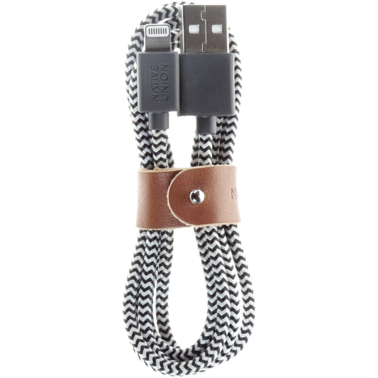 [OPEN BOX] NATIVE UNION Belt Lighting Cable 1.2M - Zebra
