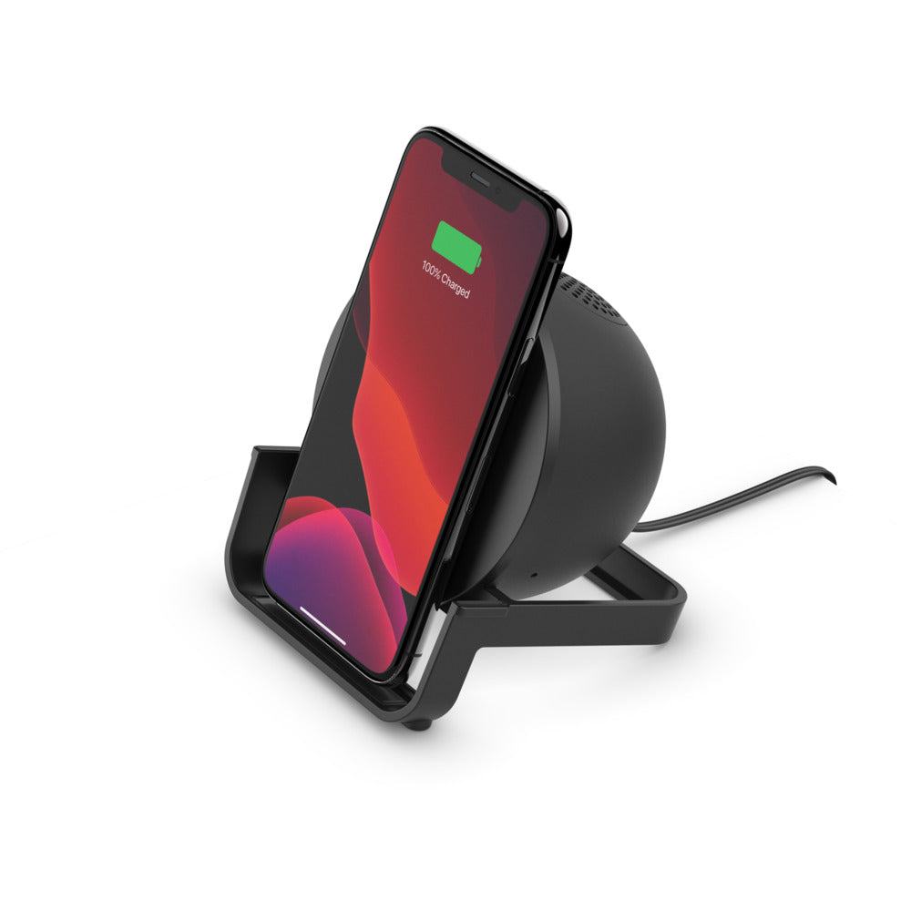 [OPEN BOX] BELKIN Boost Charge 10W Wireless Charging Stand with  Bluetooth Speaker - Black