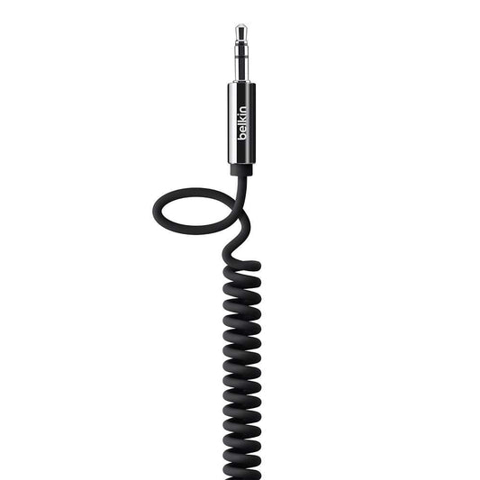 [OPEN BOX] BELKIN Coiled 3.5MM Auxiliary Cable 1.8M - Black