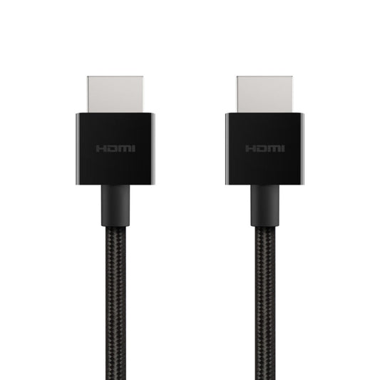 [مفتوح العلبة] كابل بيلكين فائق السرعة بدقة 4K HDMI 2.1 مضفر بطول مترين - أسود