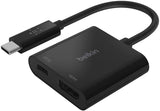 Belkin - Usb-C To Hdmi 60W Power Delivery - Black