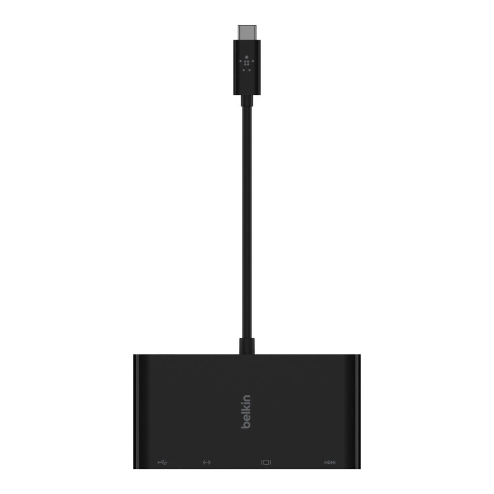 BELKIN USB-C 10cm Cable to HDMI, VGA, DVI and DisplayPort - Black