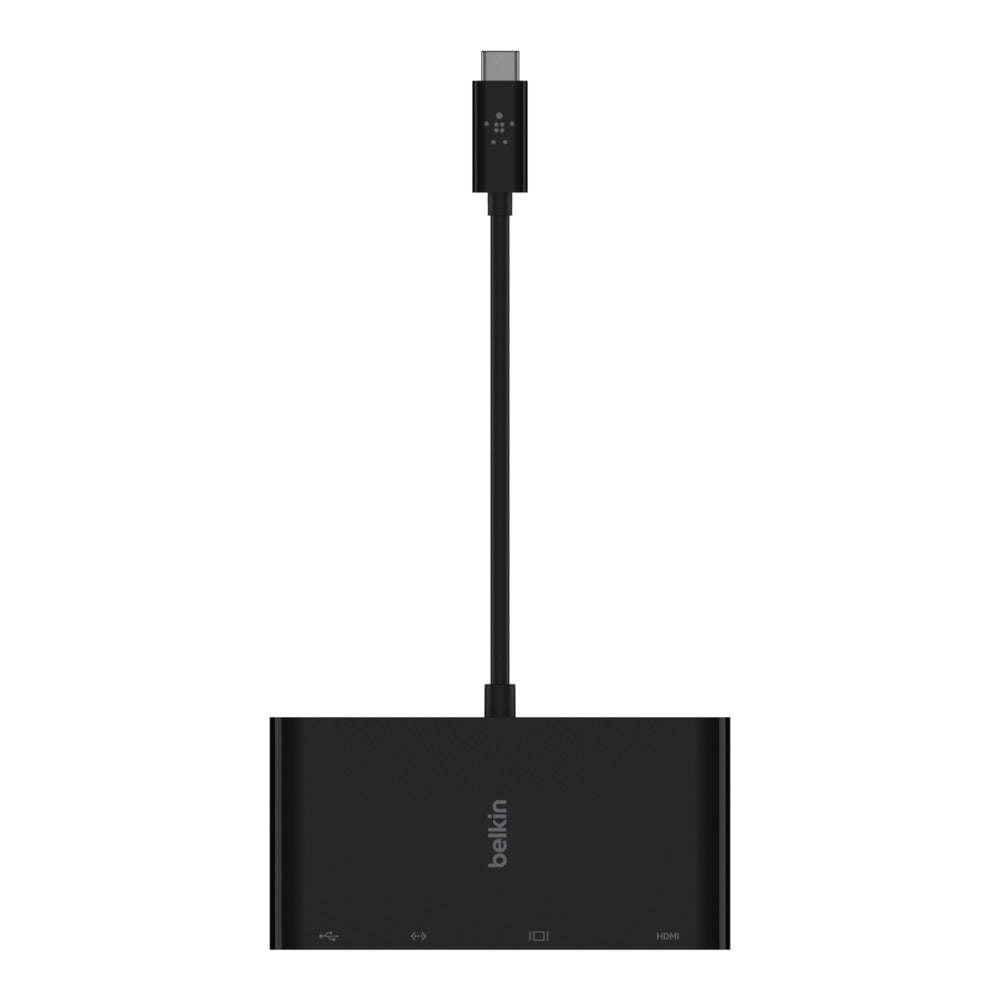 [OPEN BOX] BELKIN USB-C 10cm Cable to HDMI, VGA, DVI and DisplayPort - Black