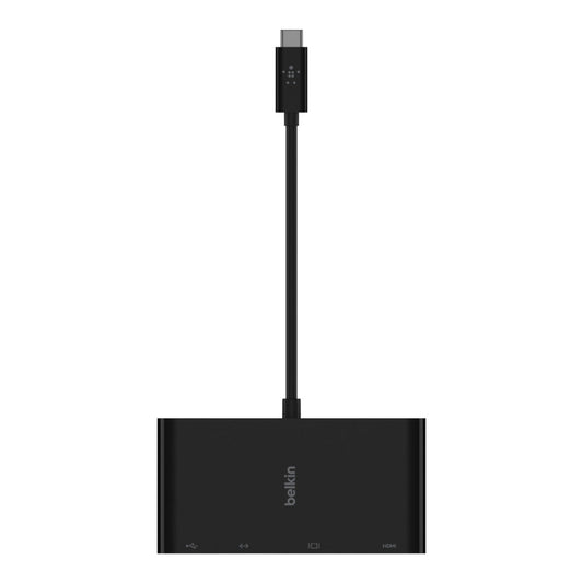 [OPEN BOX] BELKIN USB-C 10cm Cable to HDMI, VGA, DVI and DisplayPort - Black