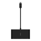 [OPEN BOX] BELKIN USB-C 10cm Cable to HDMI, VGA, DVI and DisplayPort - Black