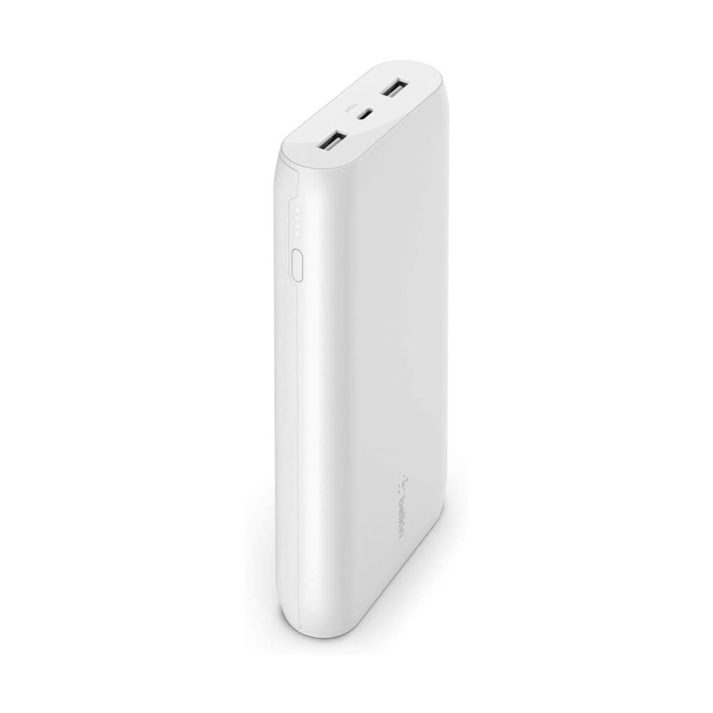 BELKIN BoostCharge USB-C Powerbank 20K - 15W Tablet and Smartphone Charger with Cable - White