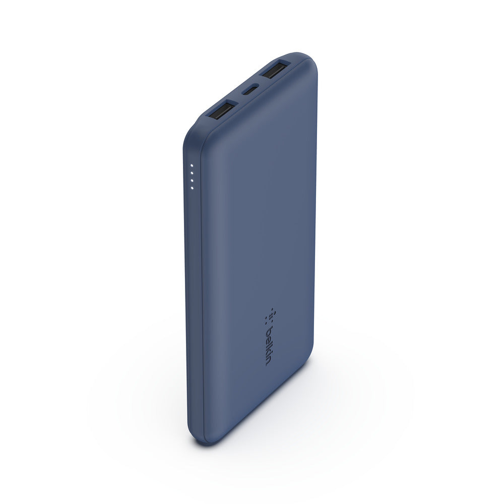BELKIN BoostCharge Power Bank 10K mAh 15W Quick Charge 2x USB-C, 2x USB-A Ports - Blue