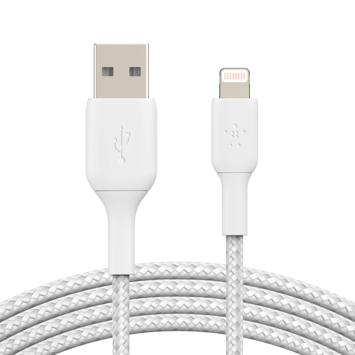 BELKIN Boost Charge USB-A to Lightning Braided Cable 1Meter - White