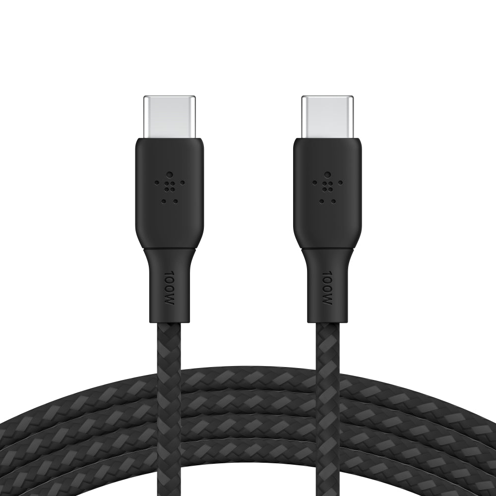 BELKIN Boost Charge USB-C to USB-C Braided Cable 3 Meter - Black