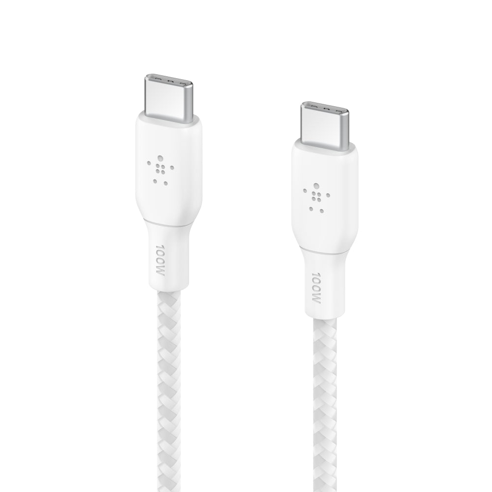 BELKIN Boost Charge USB-C to USB-C Braided Cable 3 Meter - White