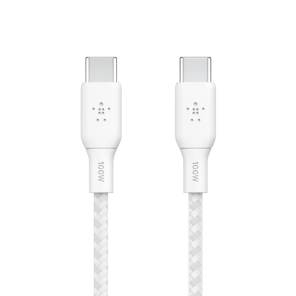 BELKIN Boost Charge USB-C to USB-C Braided Cable 3 Meter - White