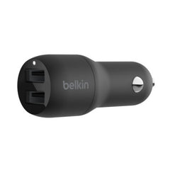 BELKIN Boost Charge Dual USB-A Port Car Charger 24W - Black