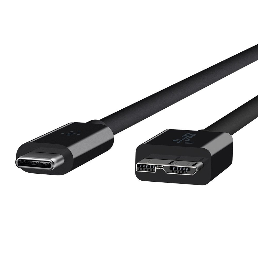 [OPEN BOX] BELKIN USB 3.1 - Type C-Micro B ( 10Gbps 3 AMP ) 1M - Black - USB-IF Certified