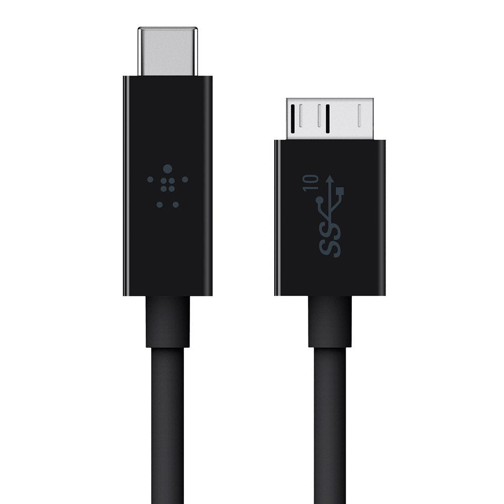 [OPEN BOX] BELKIN USB 3.1 - Type C-Micro B ( 10Gbps 3 AMP ) 1M - Black - USB-IF Certified