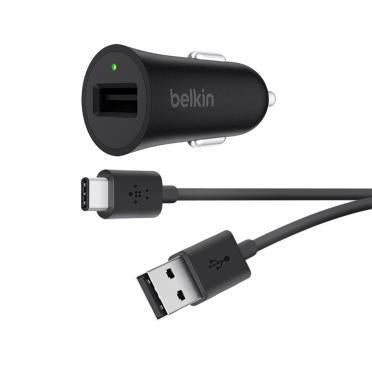 BELKIN BOOST UP Quick Charge 3.0 Car Charger with USB-A to USB-C Cable USB Type-C