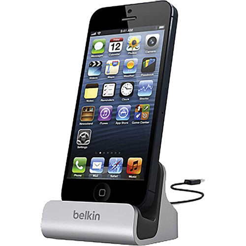 [OPEN BOX] BELKIN iPhone 8/6S/6/5 Plus Charge  and  Sync Desktop Dock - Black