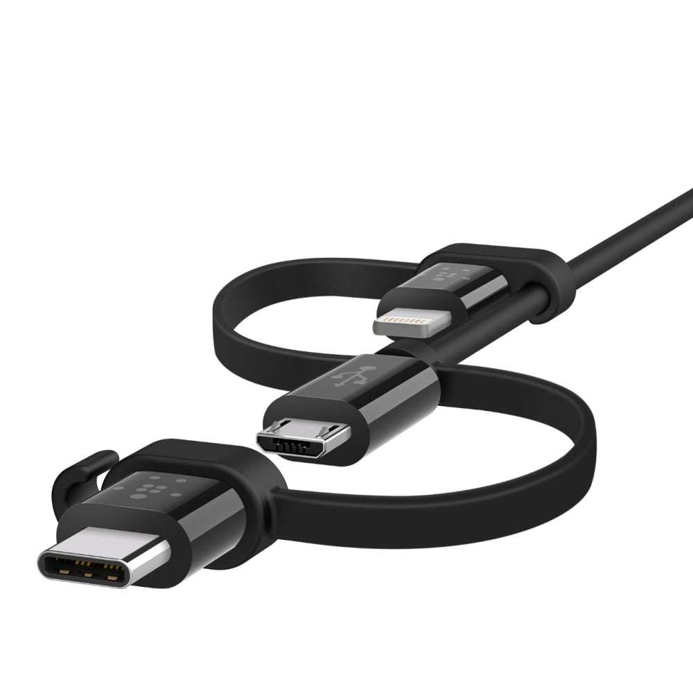 [OPEN BOX] BELKIN Universal Cable with Micro-USB USB-C and Lightning Connectors