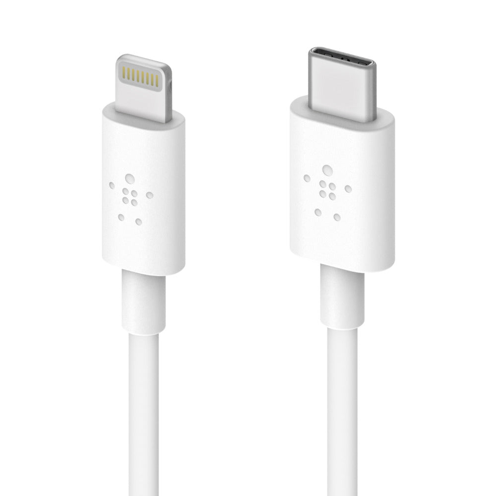BELKIN BoostCharge USB-C Cable with Lightning Connector 1.2M - White
