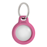 Belkin Apple Airtag Secure Holder W/ Key Ring | Twist And Lock Design, Scratch Prototection For Apple Airtag |Easy Attachment Key Ring With Open Design - Pink