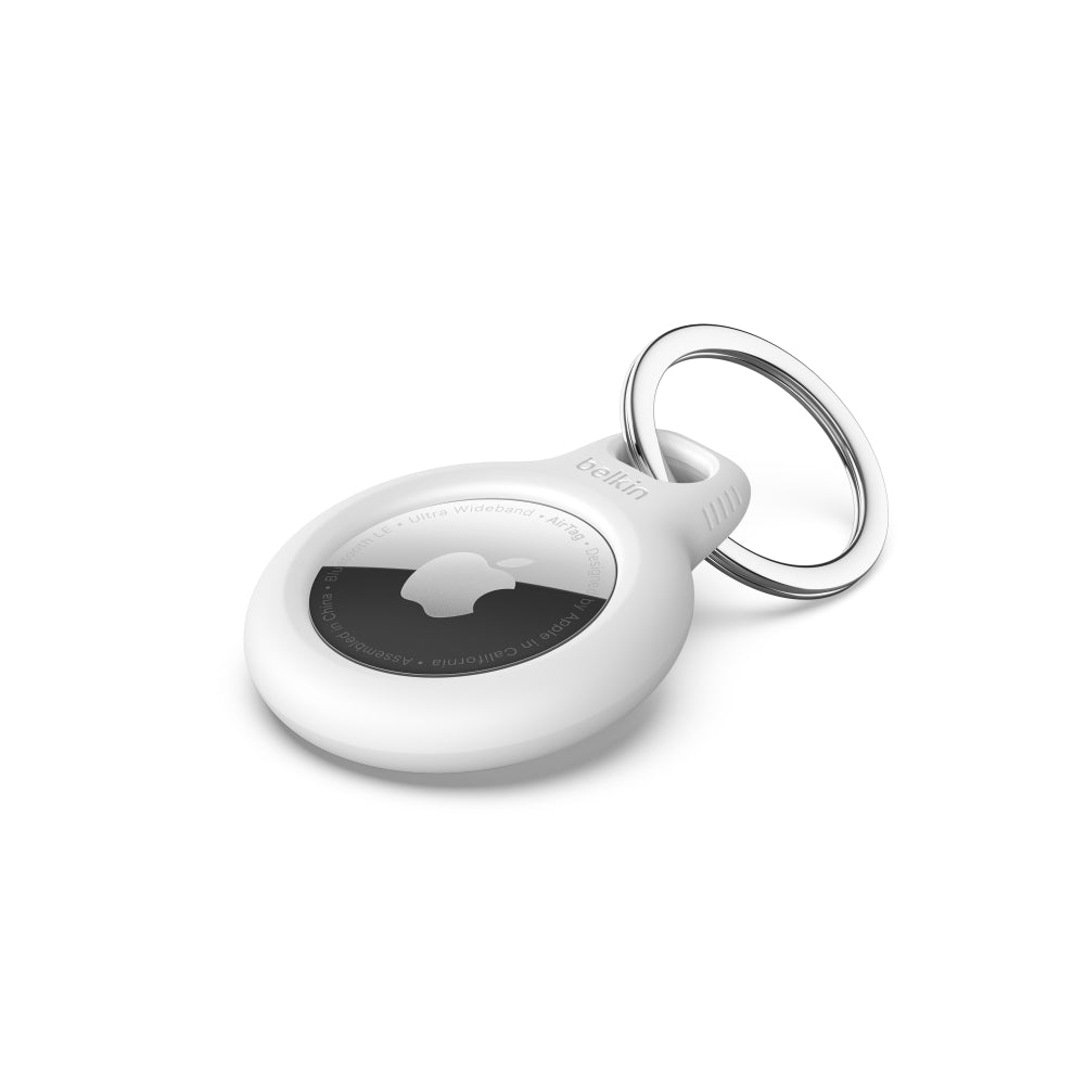 [OPEN BOX] BELKIN AirTag Secure Holder with Keyring - White