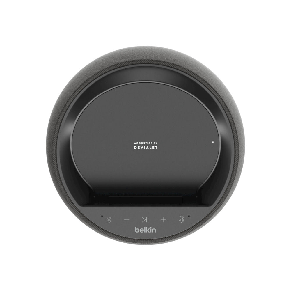 [OPEN BOX] BELKIN SoundForm Elite Hi-Fi Smart Speaker with  10W Wireless Charger - Black