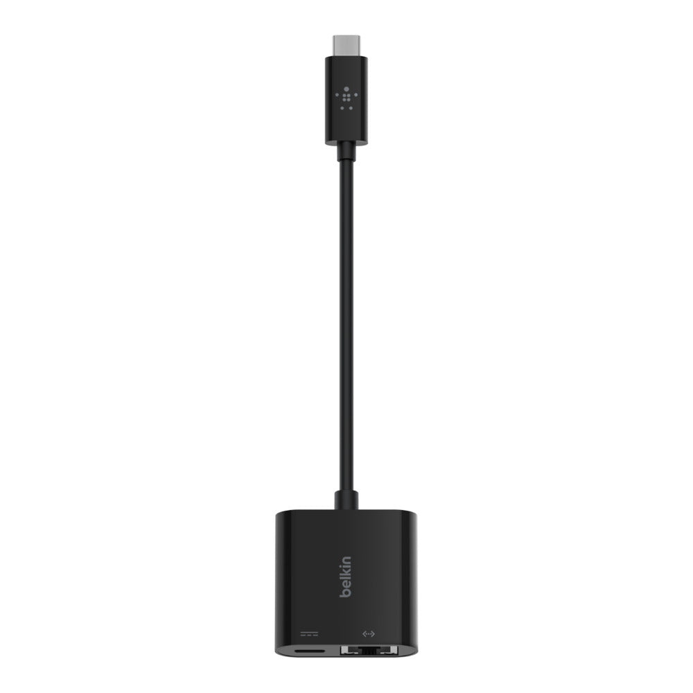 [OPEN BOX] BELKIN USB-C to Gigabit Ethernet and USB-C PD (Power Only) - Black