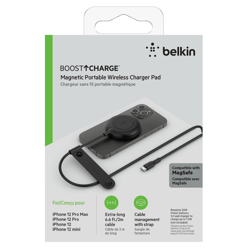 BELKIN Magnetic Portable Wireless Charger Pad 7.5W No PSU - Black